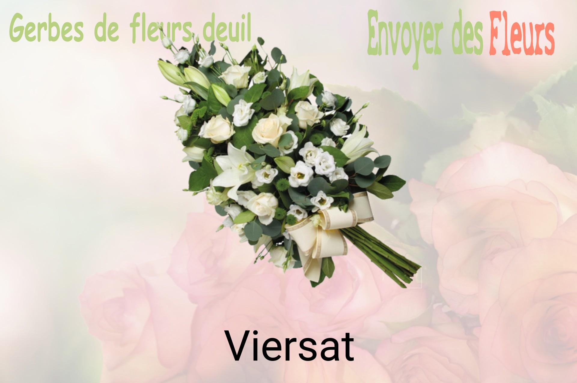 Gerbe de fleurs de deuil livrée à Viersat
